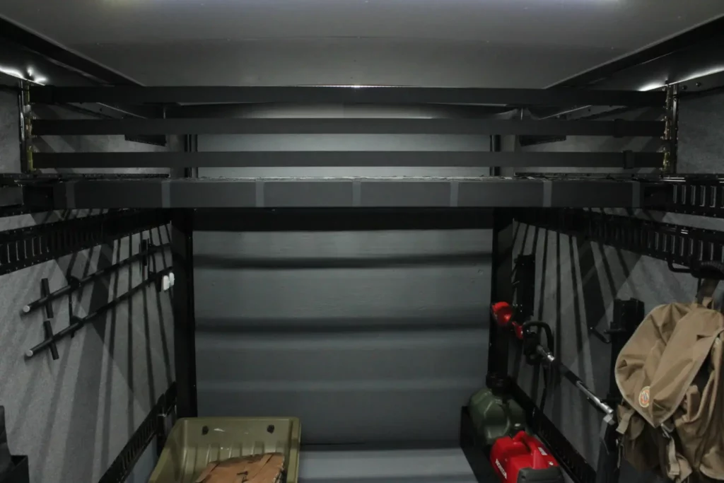 Premium model overhead storage containment system